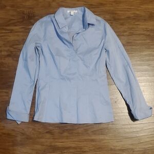 Hugo BOSS Bashina Light Blue Women's Collared Shirt